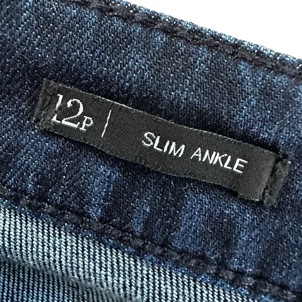 Talbots Flawless Five-Pocket Blue Denim Jeans, Slim Ankle, 12P